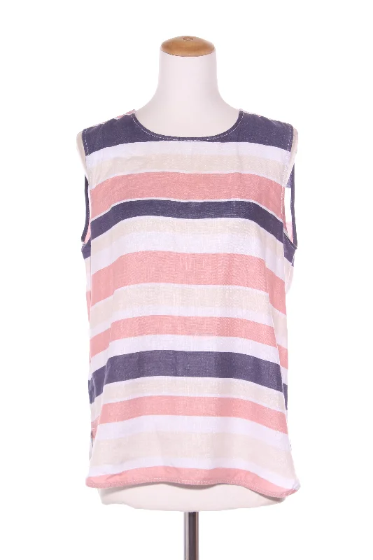 TRENERY - French linen stripe tank! 12 mesh tank top