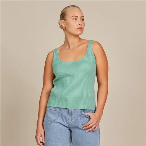 Isle of Mine Adele Tank - Seafoam teal tank top