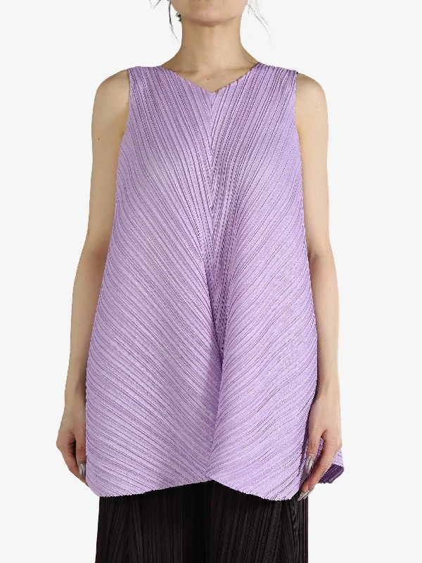 PLEATS PLEASE ISSEY MIYAKE - Women Mellow Pleats Dress Tunics Luxurious high-end