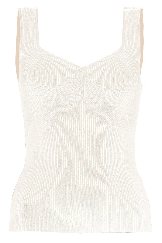 Asher Tank - Ivory bold tank top