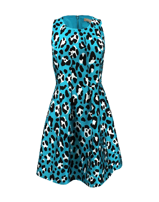 Bell Leopard Print Dress Tunics Office stylish