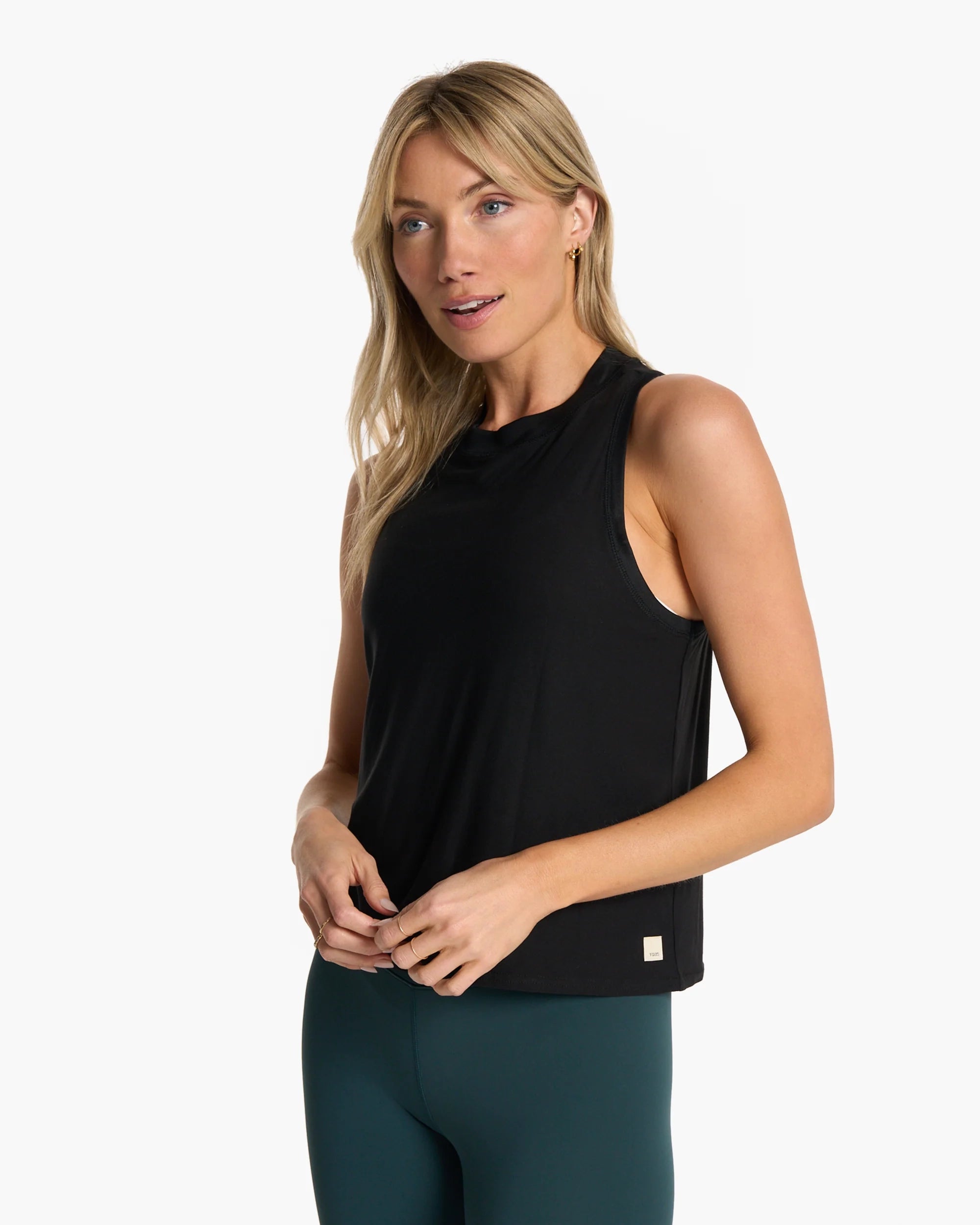 Energy Tank Top in Black lounge tank top