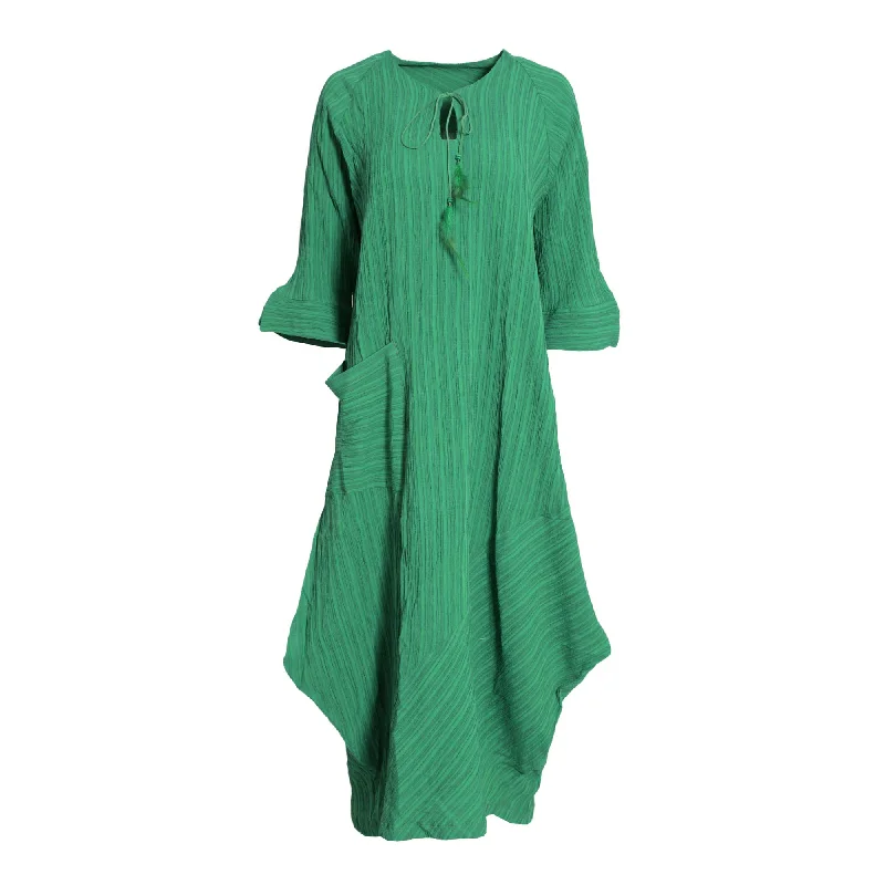 Fahm Women's Green Dress, Free Size Tunics Plaid country