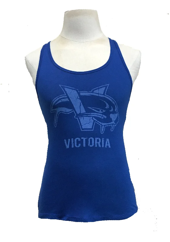 Women's Royal Blue Cotton Tank Top tie dye tank