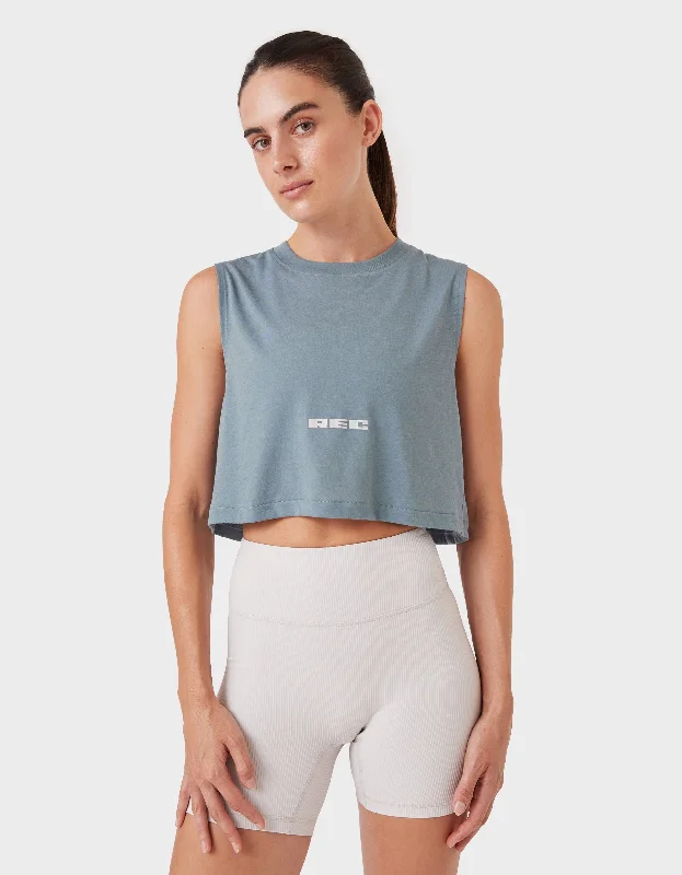 Oxy Float Tank Chalk Blue cute tank top