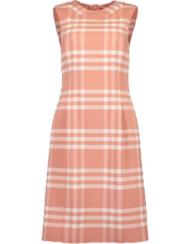 Plaid Sheath Dress Tunics Modern contemporary