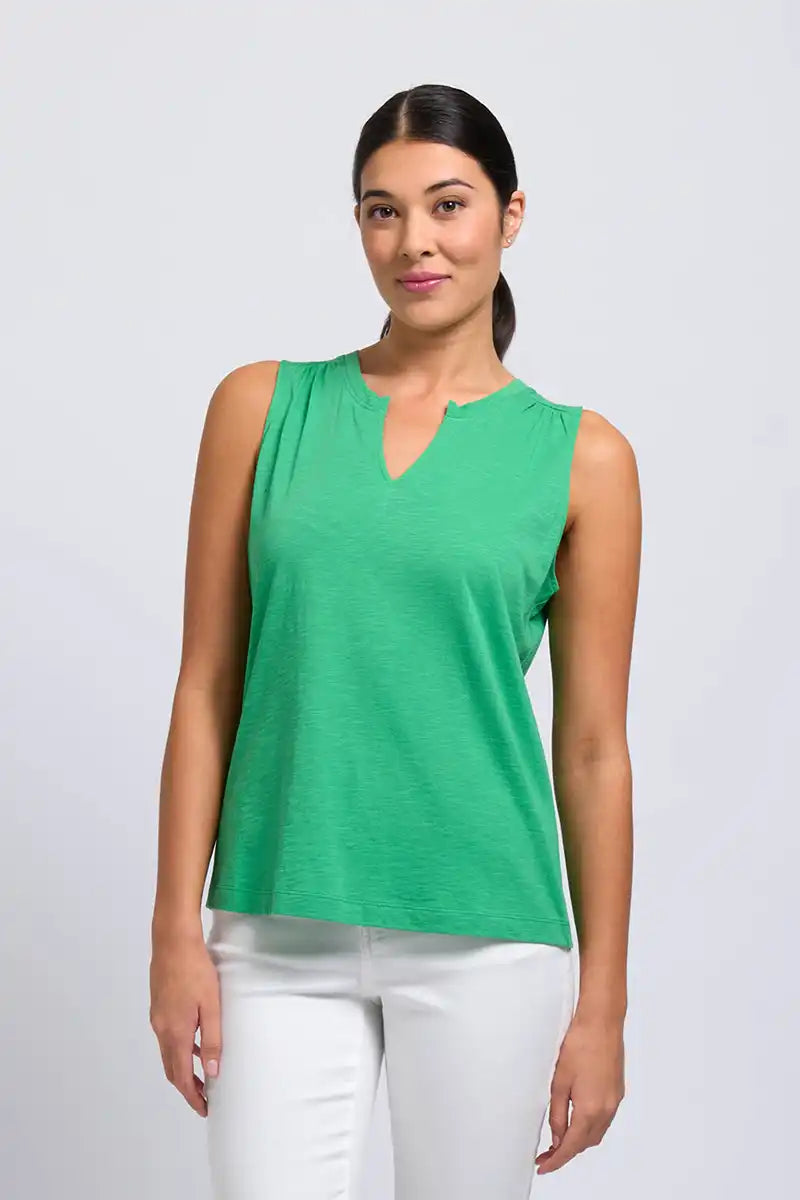 Foil Great Investment Tank in Kelly Green breathable tank top