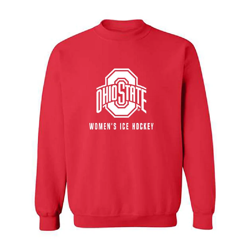 Ohio State - NCAA Women's Ice Hockey : Joy Dunne - Classic Shersey Crewneck Sweatshirt Hoodie with Ribbed Neckline Snug Warm