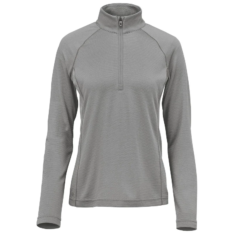 Stormtech Women's Storm Grey Mesa 1/4 Zip Pullover Wrist Length Sleeve