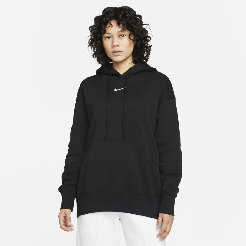 Women's Nike Sportswear Phoenix Fleece Pullover Hoodie"Oversized" Hoodie with Hem Frayed Vintage Worn