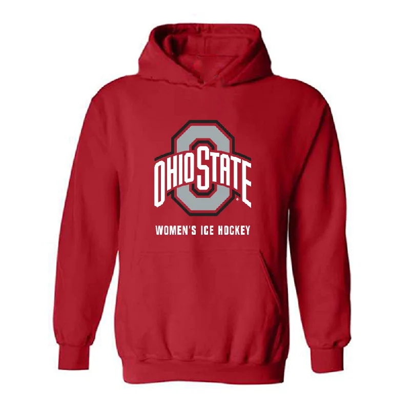 Ohio State - NCAA Women's Ice Hockey : Jordyn Petrie - Classic Shersey Hooded Sweatshirt Hoodie with Cuffed Sleeves Snug Secure