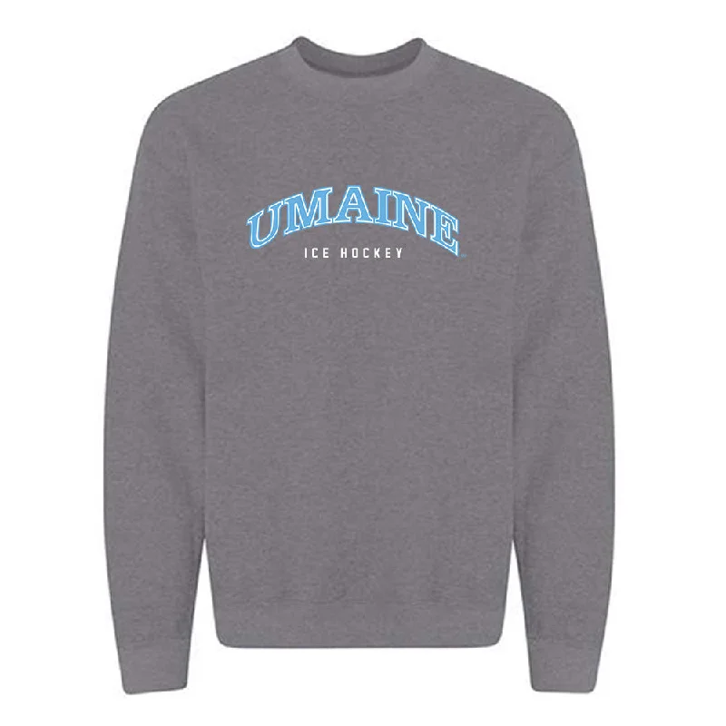 Maine - NCAA Women's Ice Hockey : Kendall Sundby - Classic Fashion Shersey Crewneck Sweatshirt Hoodie with Zipper Placket Modern Functional