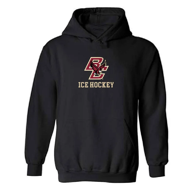 Boston College - NCAA Women's Ice Hockey : Julia Pellerin - Classic Shersey Hooded Sweatshirt Hoodie with Set-In Sleeves Structured Classic