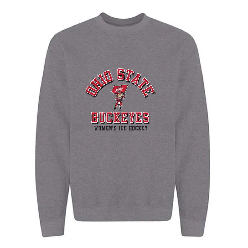 Ohio State - NCAA Women's Ice Hockey : Maria Roth - Classic Shersey Crewneck Sweatshirt Hoodie with Stripes Bold Sporty