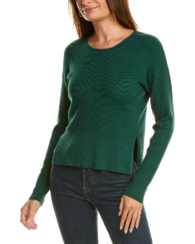 525 America Nola Pullover Fitted Ribbed Sweater