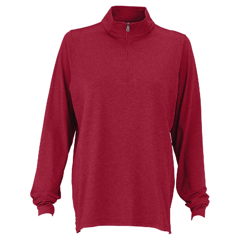 Vantage Women's Sport Red Zen Pullover Polo Neck Sweater