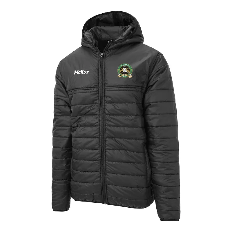 Mc Keever Hertfordshire GAA Core 22 Puffa Jacket - Adult - Black Front Pockets Side Pockets Patch Pockets