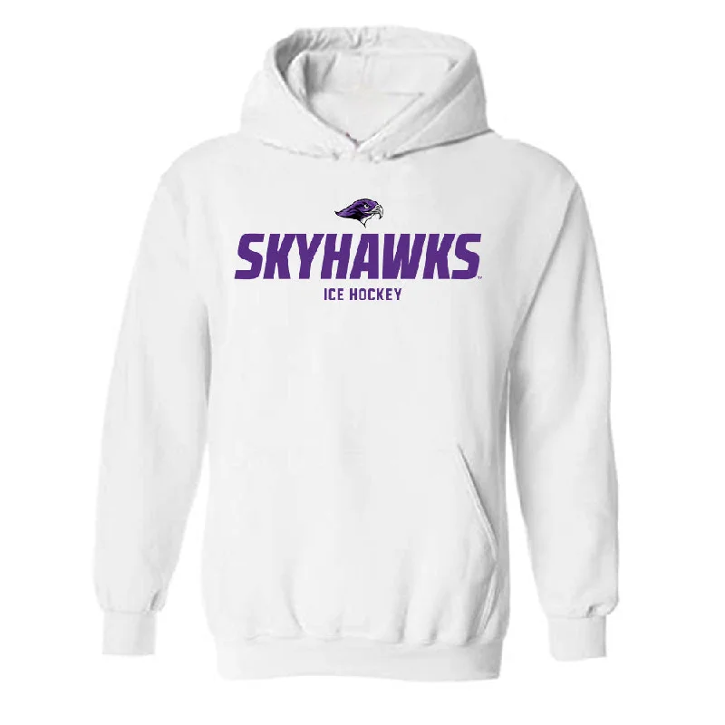 Stonehill - NCAA Women's Ice Hockey : Brianna Walkom - Classic Shersey Hooded Sweatshirt Hoodie with Drop Shoulder Relaxed Streetwear