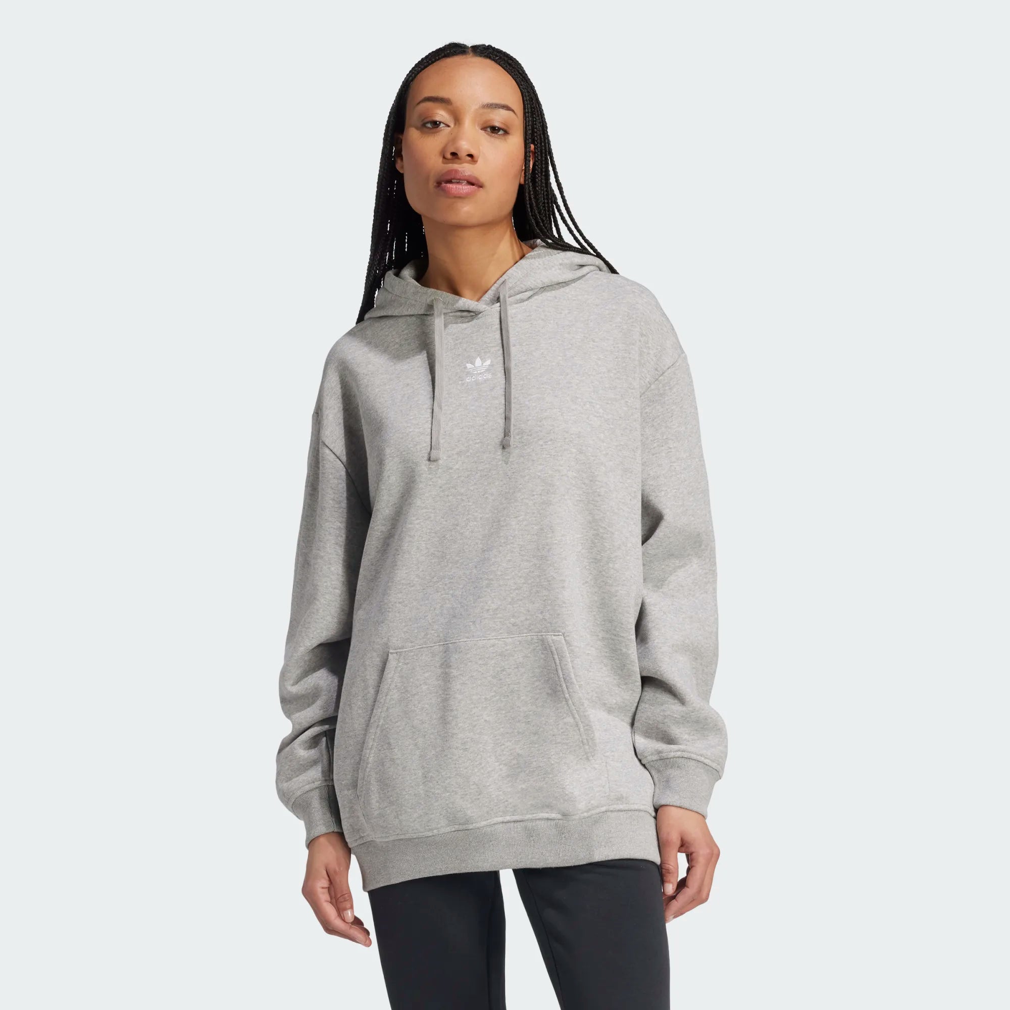 Women's Adidas Essentials Oversized Fleece Hoodie Graphic Hoodie Design Print