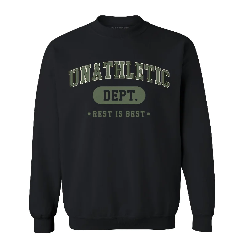 Unathletic Department Unisex Pullover Crewneck Saggy Sleeve Comfort