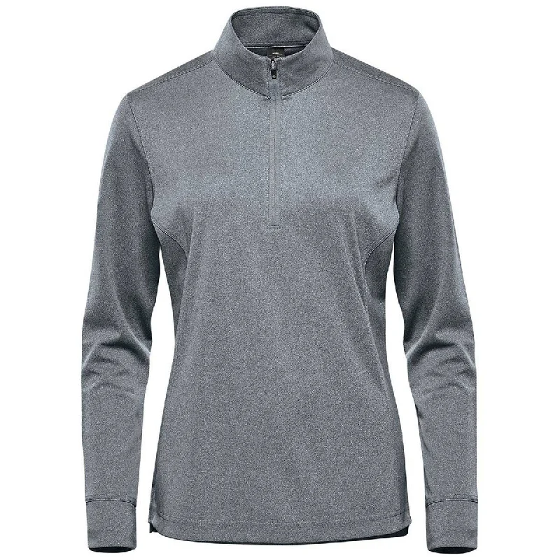 Stormtech Women's Dolphin Heather Dockyard 1/4 Zip Pullover Long Sleeve Pullover