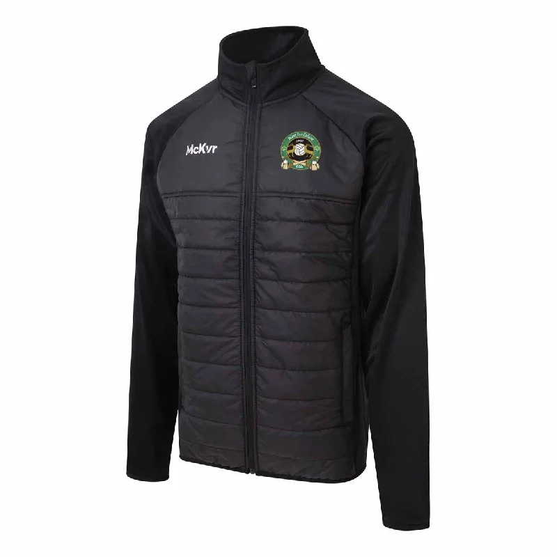 Mc Keever Hertfordshire GAA Core 22 Hybrid Jacket - Adult - Black Wool Fabric Cashmere Fabric Tweed Fabric