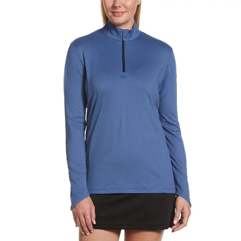 Callaway Women's Coastal Fjord Lightweight Quarter Zip Pullover Seamless Knit Pullover