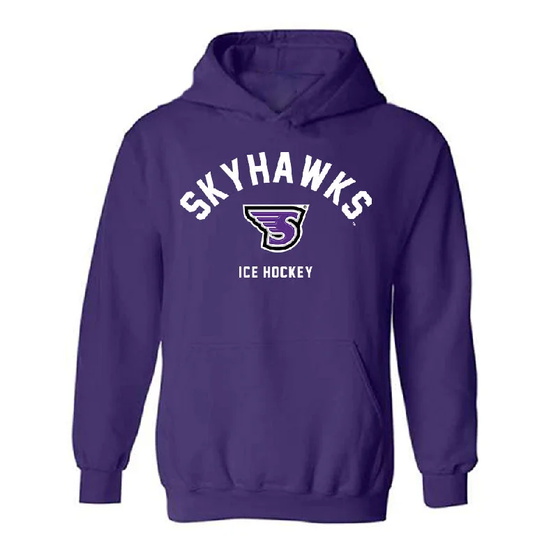 Stonehill - NCAA Women's Ice Hockey : Brianna Walkom - Classic Shersey Hooded Sweatshirt Hoodie with Relaxed Fit Easy Casual