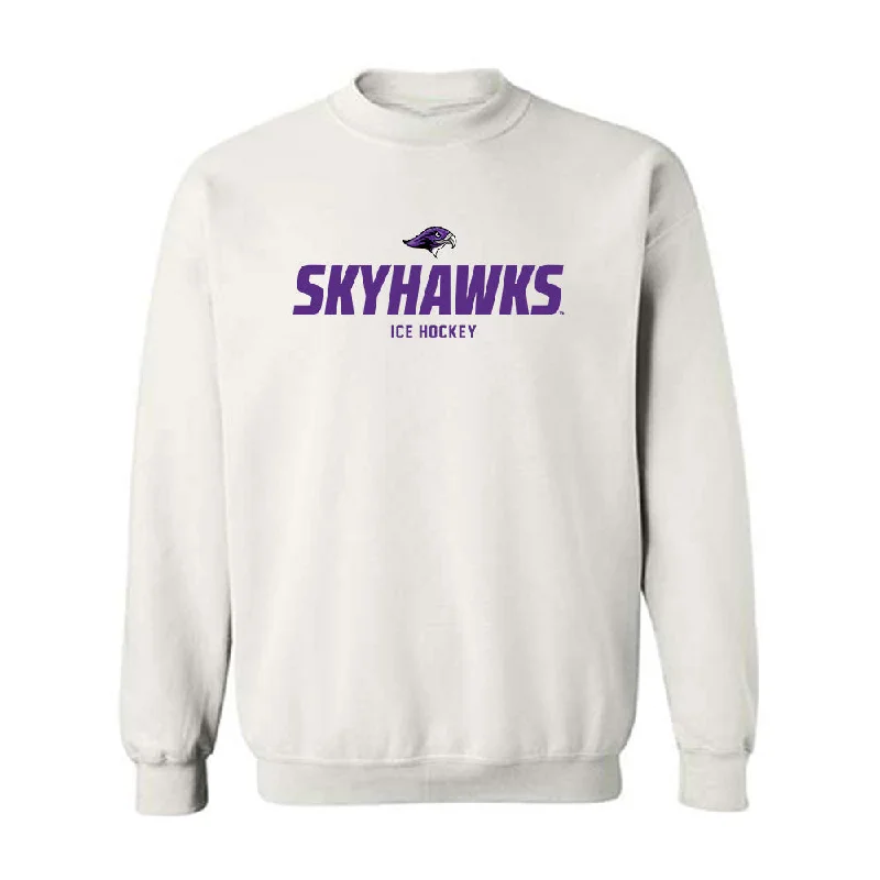 Stonehill - NCAA Women's Ice Hockey : Lily Geist - Classic Shersey Crewneck Sweatshirt Hoodie with Contrast Stitching Detailed Premium