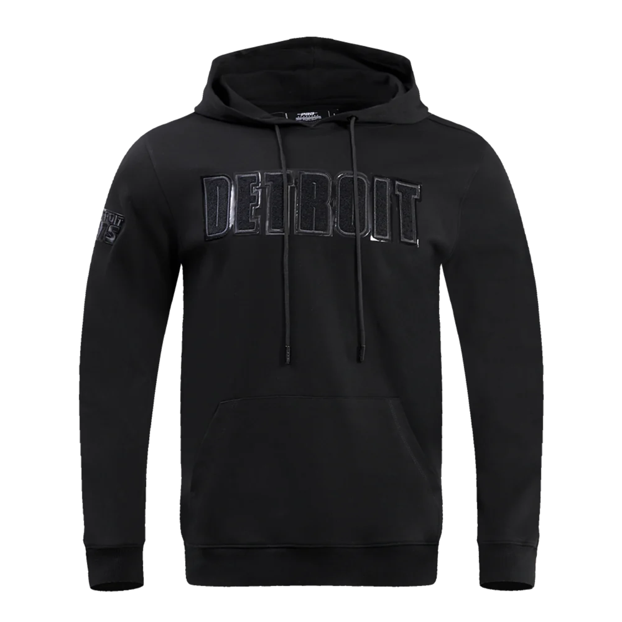 Men's Pro Standard Detroit Lions NFL Hoodie "Triple Black" Hoodie with Contrast Stitching Detailed Premium