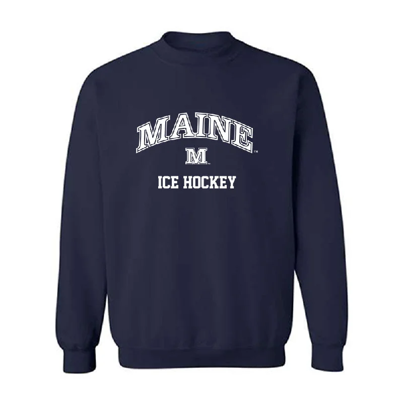 Maine - NCAA Women's Ice Hockey : Madisyn Ryan - Classic Shersey Crewneck Sweatshirt Hoodie with V-Neck Classic Versatile