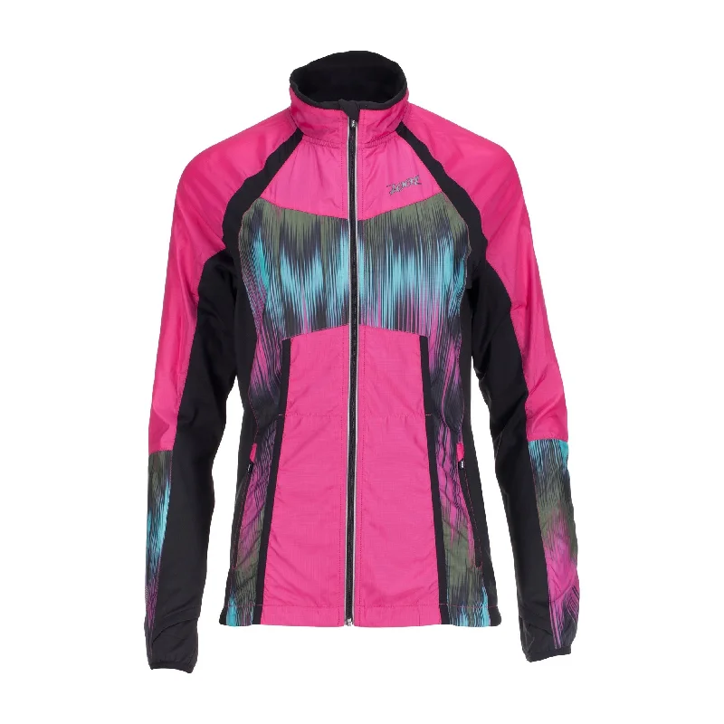 Womens Run Wind Swell+ Jacket Hoodie Zip-Up Jacket Button-Up Jacket