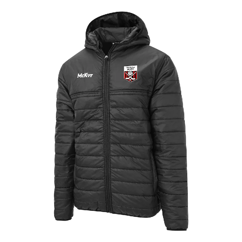 Mc Keever Trinity Gaels GAA Core 22 Puffa Jacket - Adult - Black Elasticated Jacket Padded Jacket Insulated Jacket