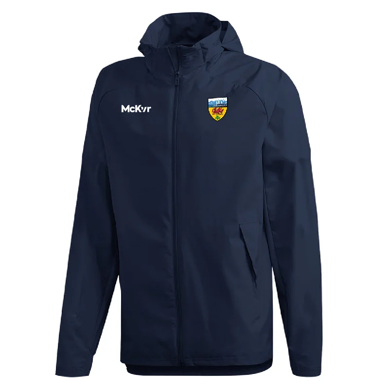 Mc Keever Gloucestershire GAA Core 22 Rain Jacket - Adult - Navy Hooded Jacket Caped Jacket Shawl Collar Jacket