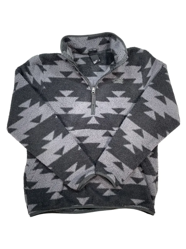 Tribal Print Half Zip Fleece Pullover Cashmere Luxurious Pullover