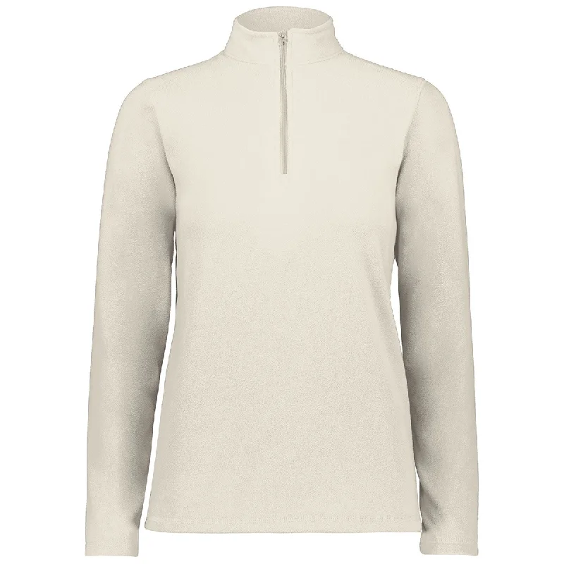 Augusta Sportswear Women's Oyster Micro-Lite Fleece 1/4 Zip Pullover Angora Wool Cozy