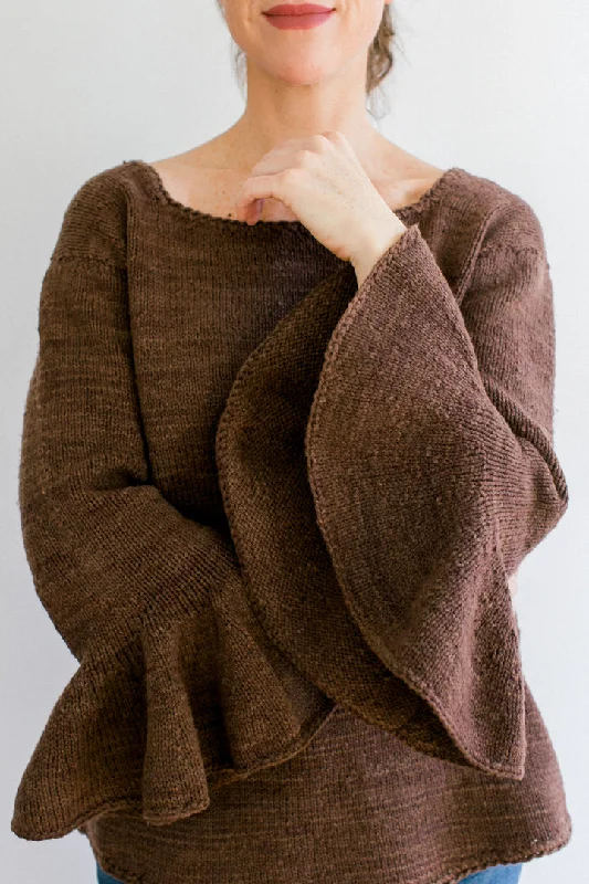 Florida Bell Sweater in Organic Merino Terry Terry Cloth Terry Knit