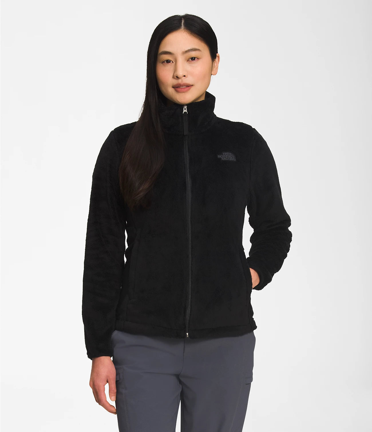 Women's The North Face | Osito Jacket | Black Hoodie Zip-Up Jacket Button-Up Jacket