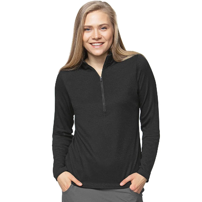 Antigua Women's Black Avalon Pullover Alpaca Blend Soft