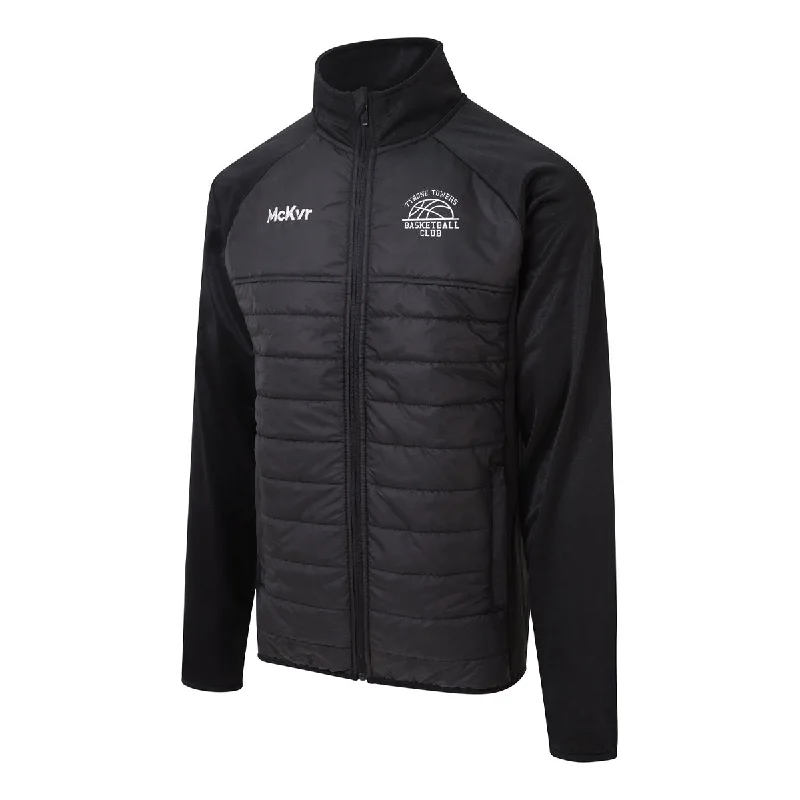 Mc Keever Tyrone Towers Basketball Core 22 Hybrid Jacket - Adult - Black Cotton Fabric Linen Fabric Terry Fabric