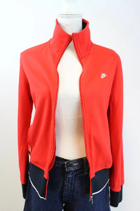 Vintage Nike Jacket (L) Collared Jacket Crew Neck Jacket Turtle Neck Jacket