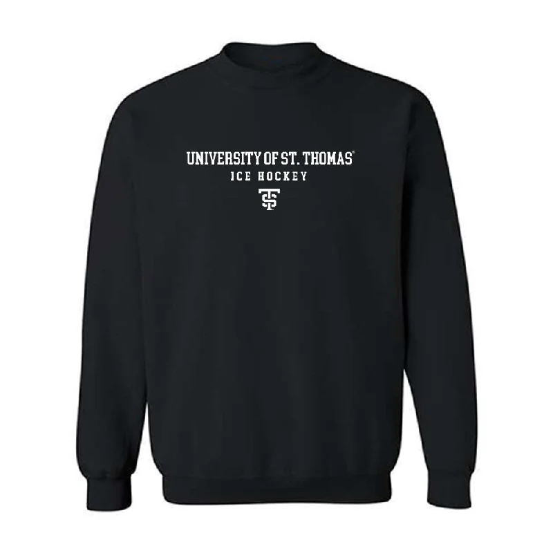 UST - NCAA Women's Ice Hockey : Calla Frank - Classic Shersey Crewneck Sweatshirt Hoodie with Color Block Contrast Stylish