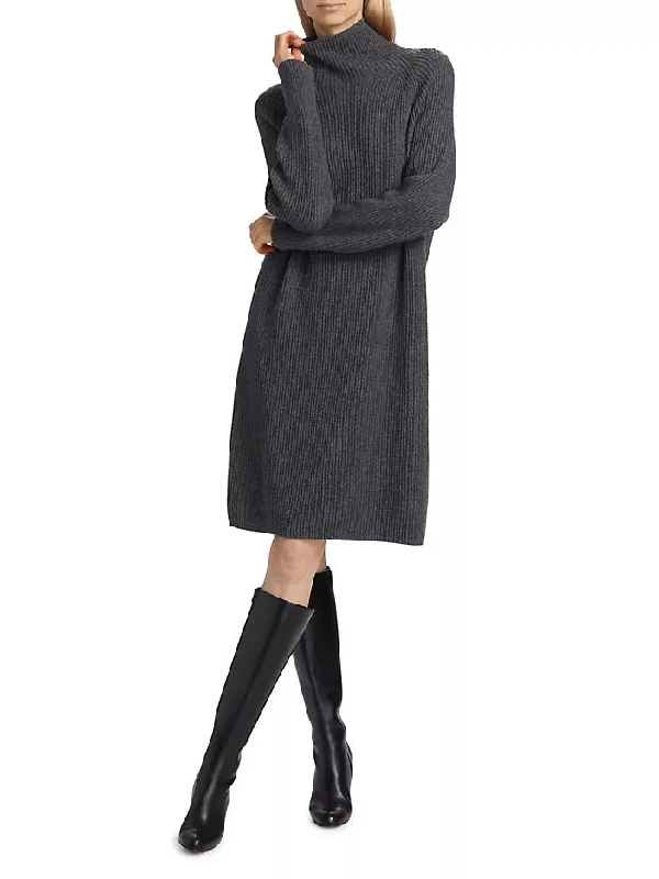 Erbridi Sweater Dress Fleece Sweater Nylon Polyester