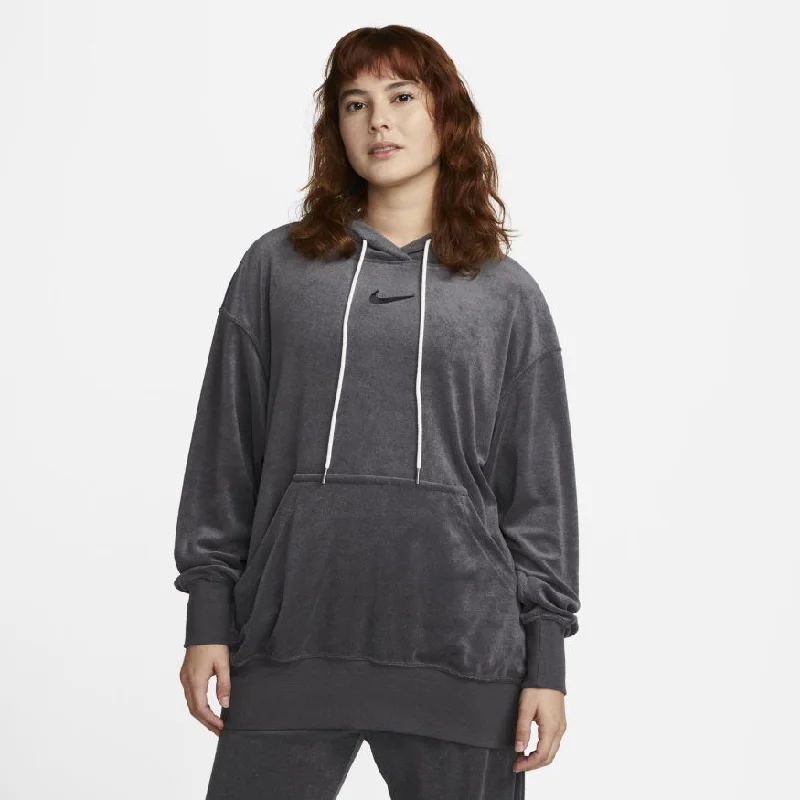 Women's Nike Sportswear Oversized Terry Pullover Hoodie Hoodie with Hem Drawcord Adjustable Customizable