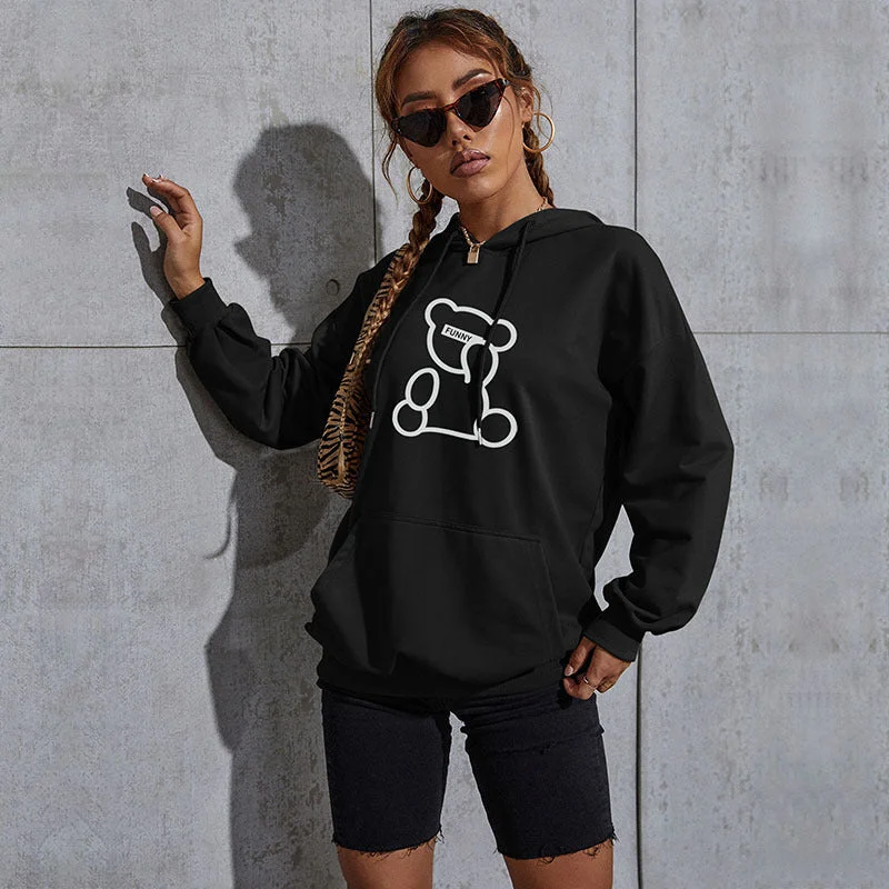 IKEARLAX popular thin new printed casual sports hoodie 2025 New hooded sweater women's pullover Hoodie Dress Longline Feminine