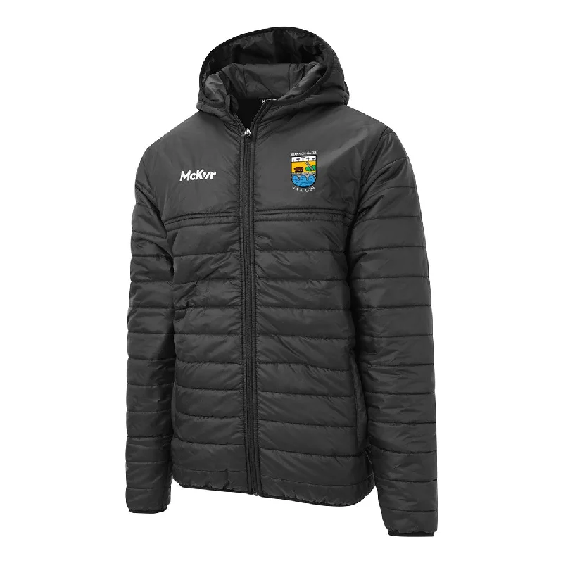 Mc Keever Shannon Gaels GAA Core 22 Puffa Jacket - Adult - Black Cotton Jacket Linen Jacket Terry Jacket