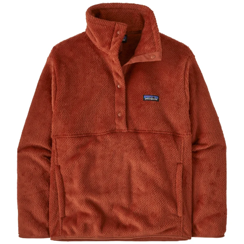 Patagonia Women's Burnished Red Re-Tool Half-Snap Pullover Crew Neck Wool