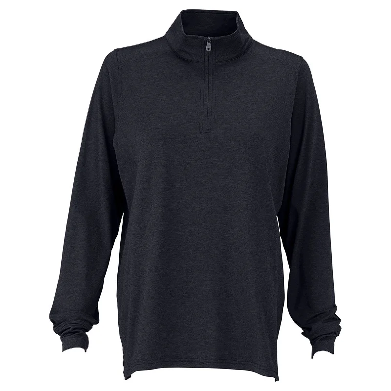 Vantage Women's Black Zen Pullover Keyhole Neck Pullover