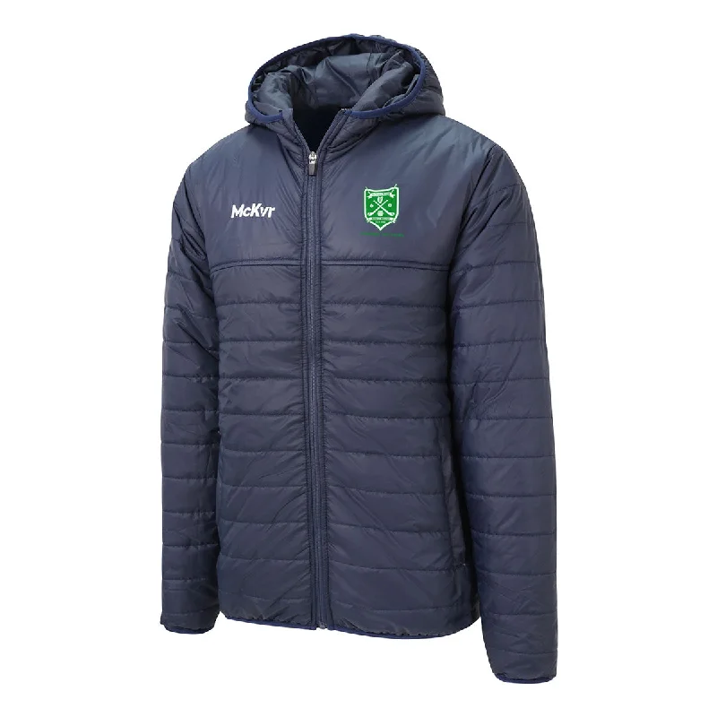 Mc Keever Crossabeg/Ballymurn GAA Core 22 Puffa Jacket - Adult - Navy Print Jacket Jacquard Jacket Patchwork Jacket