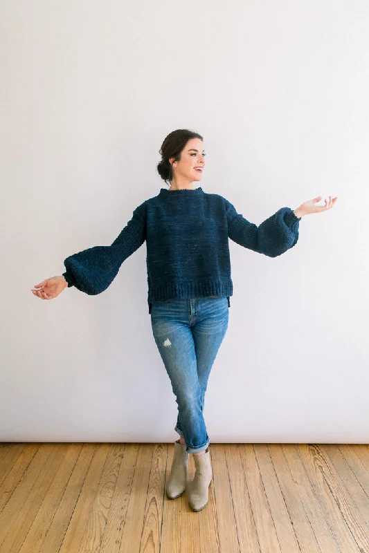 Julienne Sweater in Organic Merino Seamless Knitted Crochet